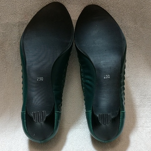 KerryBrook Emerald Green open toe pumps - Picture 4 of 8